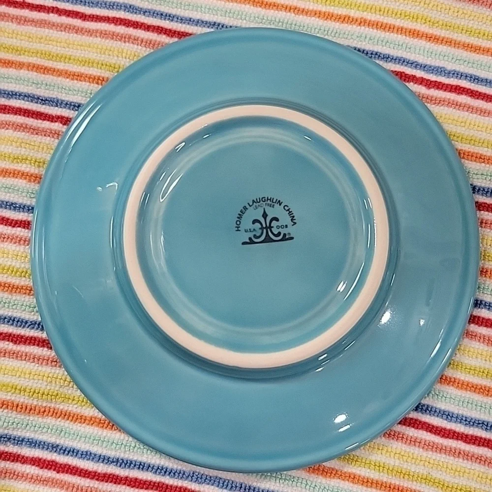 Fiesta Chili Bowl/Jumbo Saucer Set Turquoise P86